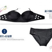 爆款 黑色分體泳衣 鏤空比基尼