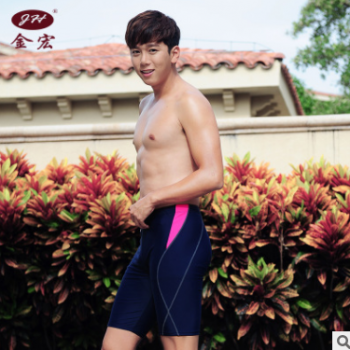 跨境金宏2018新款專業平角速賣通游泳短褲 運動時尚男式泳褲