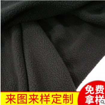 直銷全滌緯編染色 仿羊羔搖粒絨 時尚家居服睡衣用布麻灰搖粒絨