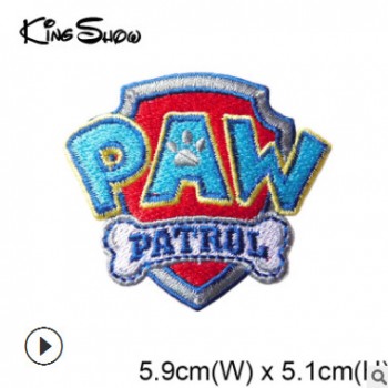 PAW Patrol汪汪隊狗狗特工logo刺繡布貼專業電腦繡花定制出口外貿