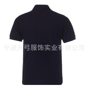 經典黑白色翻領短袖POLO衫男裝 六角網眼純棉POLO衫