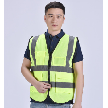 多口袋反光馬甲工作服安全警示服反光背心交通安全防護服印字logo