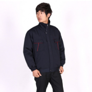 冬裝加厚棉工作服 反光條棉服防風棉衣外套男女夾克工裝