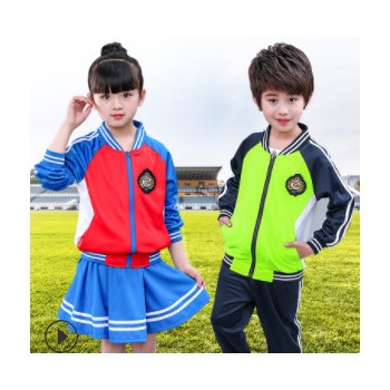幼兒園園服2018新款英倫校服中小學生班服春秋兒童運動服套裝定制