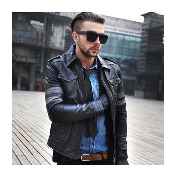 2018生化危機真小牛皮復(fù)古經(jīng)典真皮皮衣