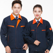 春秋長(zhǎng)袖工作服 工程建筑勞保服套裝印logo機(jī)修耐磨汽車維修工衣