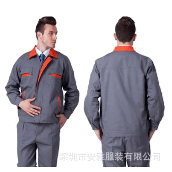 深圳安雅服裝廠專業生產定制工作服棉滌紗卡面料等工衣廠服定做