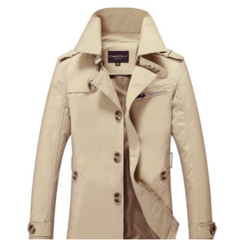 2018男士夾克秋季男式外套 潮男商務(wù)休閑中長款男式風(fēng)衣生產(chǎn)加工