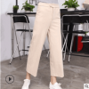 2019新款毛呢闊腿褲女 加厚九分褲 秋冬季寬松墜感直筒褲西褲批發(fā)
