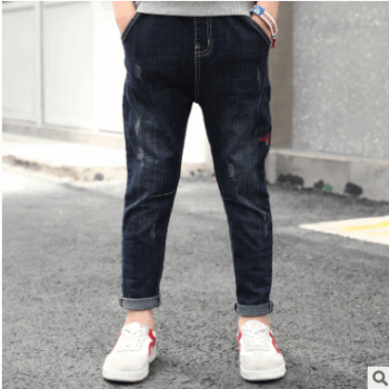 2018秋季新款男士童裝 男童牛仔長褲 男式中大兒童春秋長褲子韓版