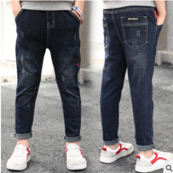 2018秋季新款男士童裝 男童牛仔長褲 男式中大兒童春秋長褲子韓版