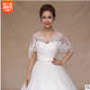 廠家直銷新款蕾絲系帶披肩 批發(fā)新娘結(jié)婚配飾婚紗中款韓式披肩