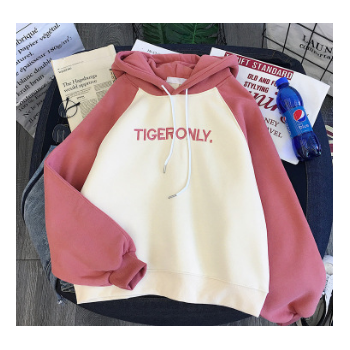 cec衛(wèi)衣2018新款女韓版潮ins秋冬學(xué)生加絨加厚寬松套頭連帽衫外套