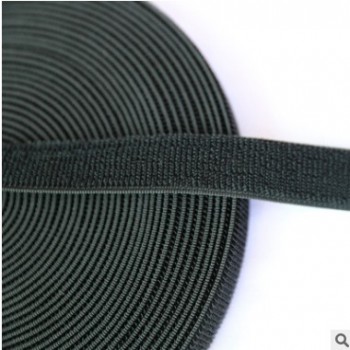 廠家直銷 松緊不抓毛魔術貼 橡筋魔術貼松緊帶 16mm-100mm 黑色