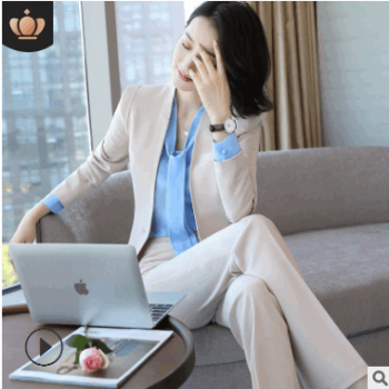 秋冬ol職業女裝氣質西裝套裝西服 女士時尚休閑酒店前臺工作服