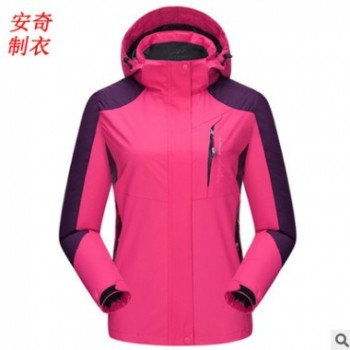 2017新款防寒保暖三合一沖鋒衣防風保暖兩件套戶外工作服定制logo