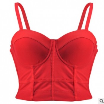 2019歐美亞馬遜ebay爆款夜店性感露臍背心女超短款文胸吊帶裹胸