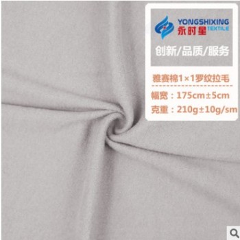 2019最新雅賽棉拉毛 時(shí)尚針織面料 時(shí)尚女裝布 長(zhǎng)袖T恤 外套