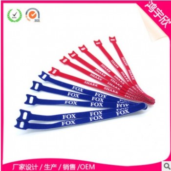 鴻宇欣深圳廠家專業(yè)制作彩色數(shù)據(jù)線專用理線帶背靠背魔術(shù)貼扎帶