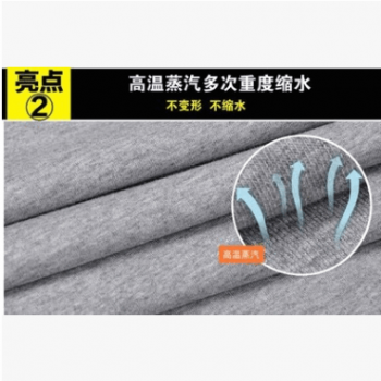 男式批發短袖t恤 定制文化衫廠服純色空白短袖 廣告衫印字班服男