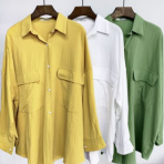 2019春秋新款襯衫女韓版大碼胖mm寬松百搭長袖顯瘦夏批發(fā)一件代發(fā)