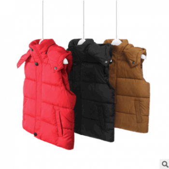 兒童立領棉馬甲寶寶嬰兒羽絨棉馬甲男女童中大童棉坎肩秋冬棉背心