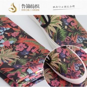 爆款供應(yīng)全滌6安帆布半漂色滌綸面料印花布純滌帆布定制虎門直銷