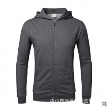 定做男士運動外套連帽開衫衛衣女青年情侶裝運動上衣班服 兩杠