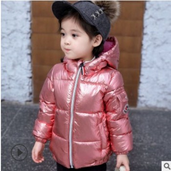 兒童羽絨棉衣2018冬季新款女童面包服男童銀色太空服中小童棉衣潮