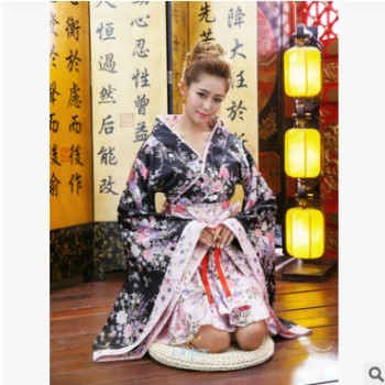6件套全套重櫻花Cosplay動漫服裝和服女仆裝 洛麗塔公主洋裝