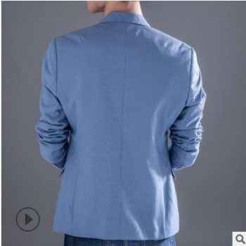 男士西服外套韓版修身新款時尚都市男西服外套 可定制套裝