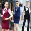 職業裝女馬甲套裝美容院珠寶ktv酒店前臺收銀員服務員工作服長袖
