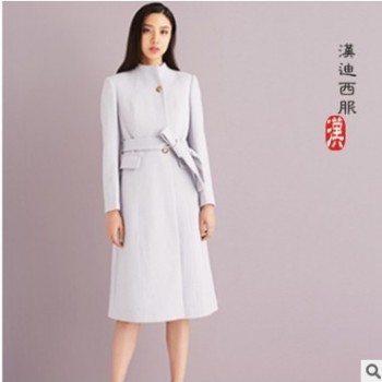 中長款毛呢外套團體定制呢子大衣定做商務休閑羊絨大衣韓版修身女