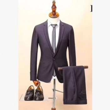中青年休閑商務結婚西裝西服男士舒適版型修身西裝廠家直銷