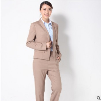 2019春秋新款OL長袖西服職業裝女套裝時尚修身西裝兩件套工作服