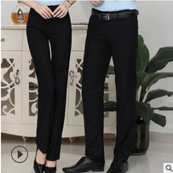 2019新款西裝褲子男女同款職業裝男士商務休閑褲工作服西褲現貨