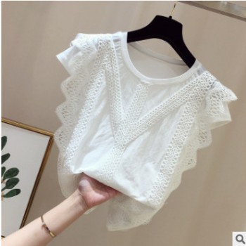 【多款可選】2019新款飄逸超仙洋氣小衫短袖上衣