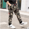 包郵 兒童迷彩褲2019春裝兒童褲子一件代發