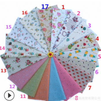 棉麻印花布 田園風(fēng)小碎花麻布 沙發(fā)抱枕背景布 日系和風(fēng)棉麻