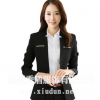 新款職業(yè)套裝春秋長袖OL修身西服女士正裝面試工作服河南廠家直銷