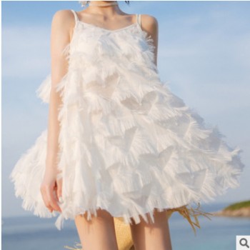 泳衣女2018新款超仙分體比基尼小胸聚攏溫泉泳衣三件套韓國小香風(fēng)