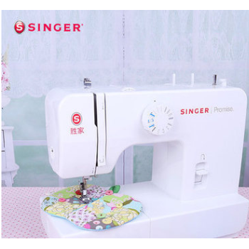 勝家縫紉機家用1408小型電動簡易臺式多功能衣車singer裁縫機