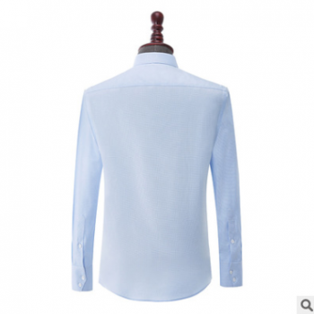 男士職業(yè)長(zhǎng)袖襯衫商務(wù)正裝修身型襯衣面試上班春秋款棉質(zhì)襯衣