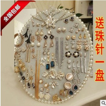擺放展示臺創意板耳夾耳飾架擺地攤陳列柜小飾品擺設創意臺耳環架