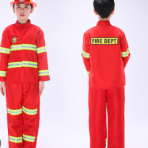 兒童消防員服裝全套警察服套裝角色扮演演出服小消防員防火服男童