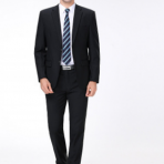 廠家直銷2019新款高品質羊毛男士西服套裝 商務精品工作男西裝