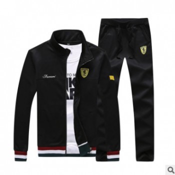 2018秋冬新款男裝休閑套裝 男時尚潮流男士男神衛衣套裝一件代發