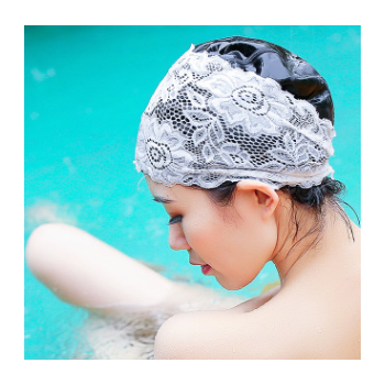 泳帽女長(zhǎng)短發(fā)成人防水女士不勒頭溫泉加大碼PU蕾絲游泳帽
