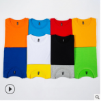 夏季純色圓領T恤 青少年團隊活動廣告衫diy印制圖標 廠家直銷批發