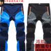 新款速干褲 戶外男士薄款沖鋒褲春秋 夏季拼色快干長褲 大碼跨境